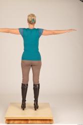 Whole Body Woman T poses Casual Slim Studio photo references